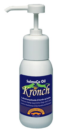 Kronch SalmonCA 250ml, lososový olej 80% a 20% konopného oleje Omega 3&6 a 9