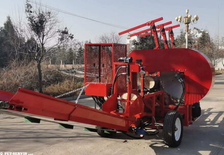 Štípací automat na palivové dřevo BTR 50 T / 450 s kotoučovou pilou 1065 mm
