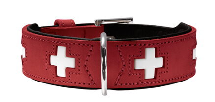 Obojky pro psy Hunter Swiss červená/černá