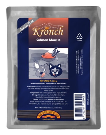 Henne Pet Food Kronch Laksemousse 300g