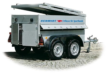 Přívěsný vozík za auto pro psy model SH - 4 Maxi tandem 