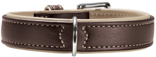 Obojek Canadian Elk tmavě hnědá/ béžová