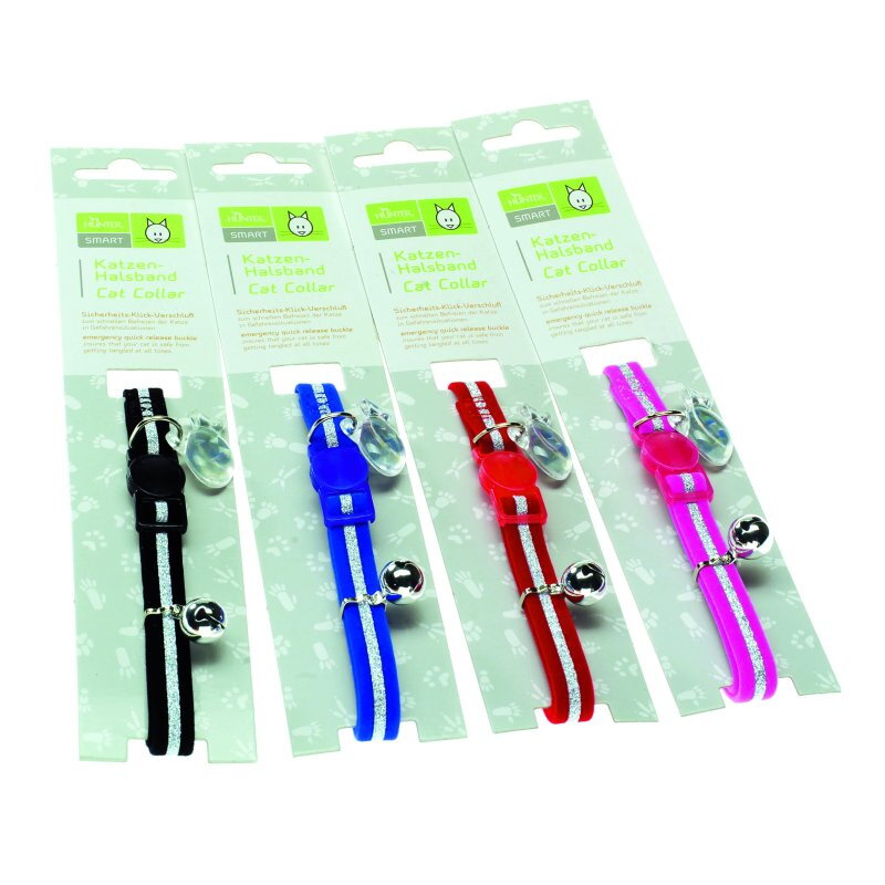 Obojek pro kočku Silver Velvet černá 