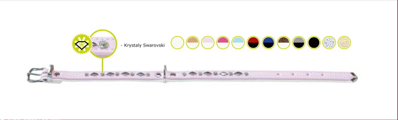 Obojek Modern Art Geo bledě modrá/bílá