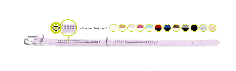 Obojek Modern Art Deluxe oranžová/bílá