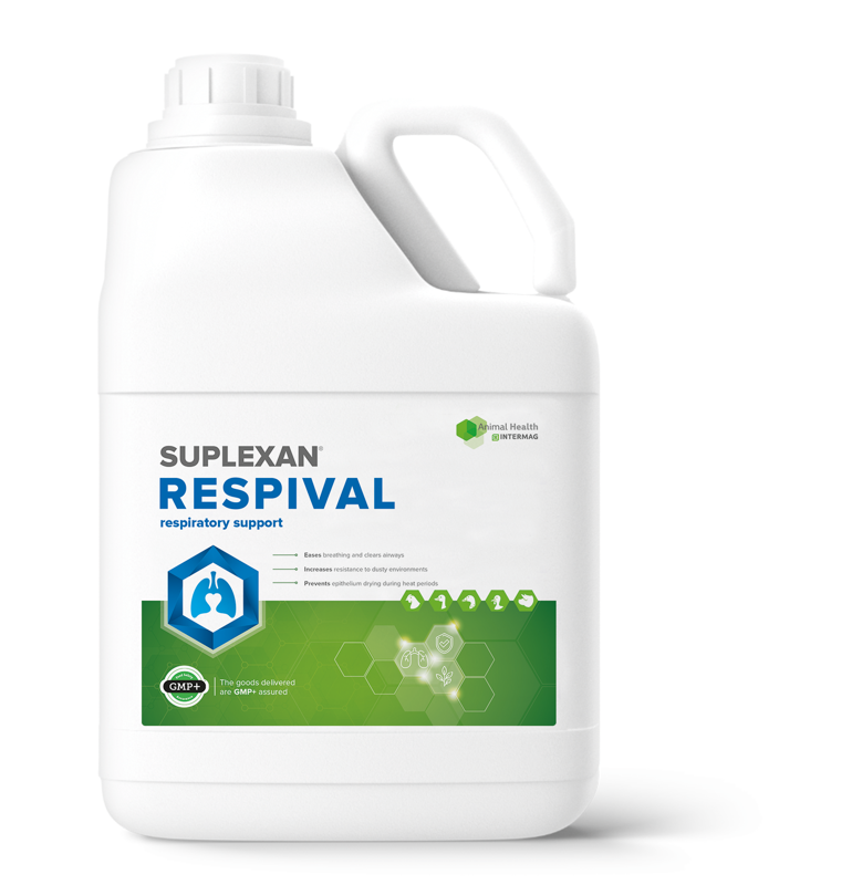SUPLEXAN® RESPIVAL – podpora dýchacího aparátu drůbež, prasata 1litr