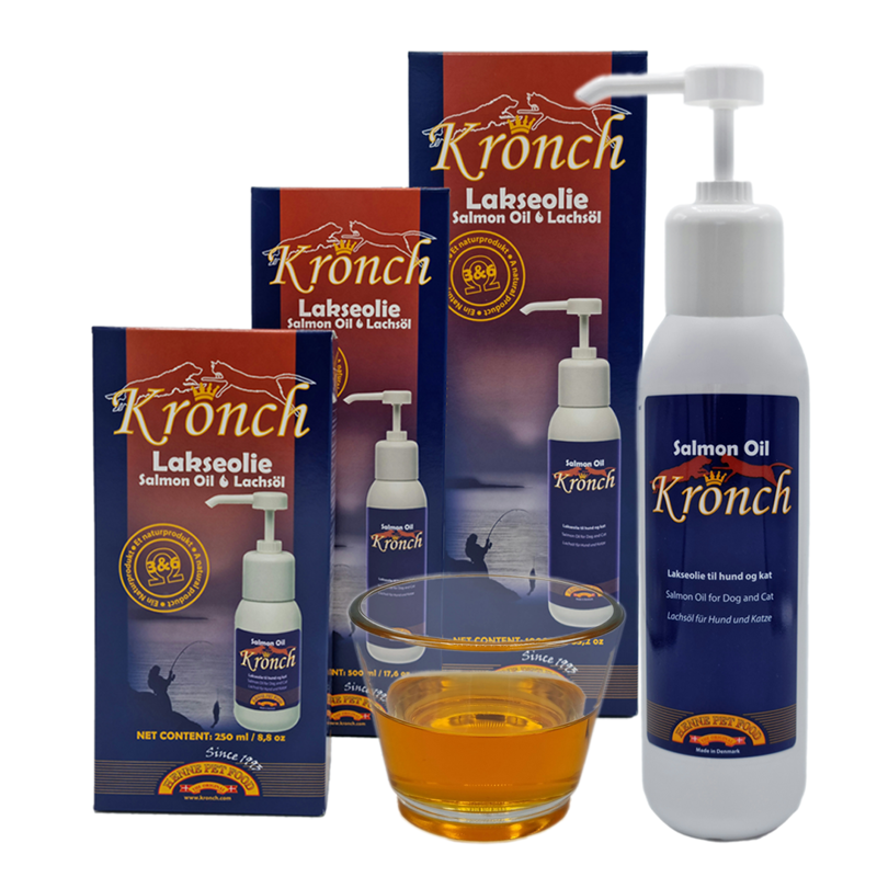 Lososový olej  pro psy a kočky Kronch Henne Pet Food 500 ml