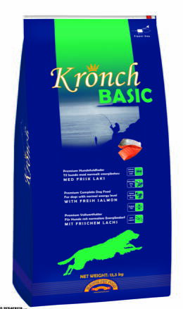 Kronch Basic kompletní krmivo pro psy z lososa  100g vzorek