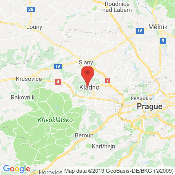 Google map: Kubelíkova 2532, Kladno 272 01